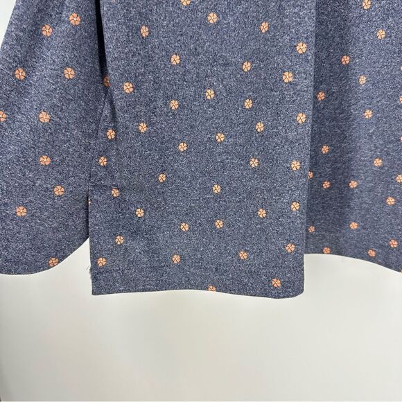 NIKE Dri-fit Men’s Vapor Flower Print Short Sleeve Golf Polo Obsidian Sz L - Picture 4 of 9